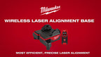 Milwaukee WIRELESS LASER ALIGNMENT BASE W/ REMOTE | 48-35-1314