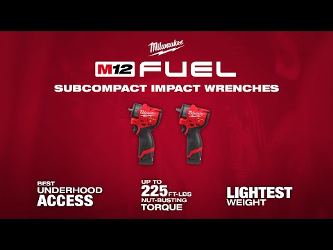 Milwaukee M12 FUEL 3/8" Subcompact Impact Wrench with Friction Ring – Configuration Options