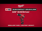 M12™ Subcompact Brushless 3/8" Drill/Driver