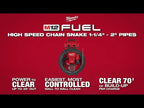 M12 FUEL™ High Speed Chain Snake for 1-1/4”-2” Pipes