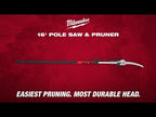 Milwaukee 16' Pole Saw & Pruner | 48-22-9375