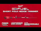 Milwaukee M18 FUEL Short Pole Hedge Trimmer – Configuration Options