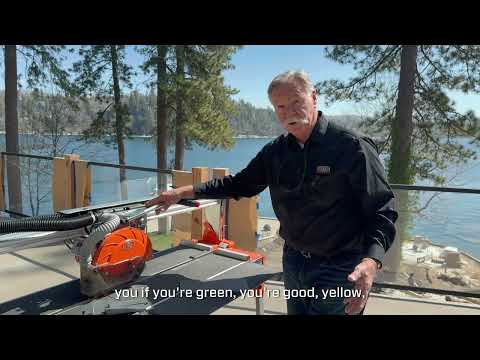 10" Dry Cut Rail Saw for Professional Contractors