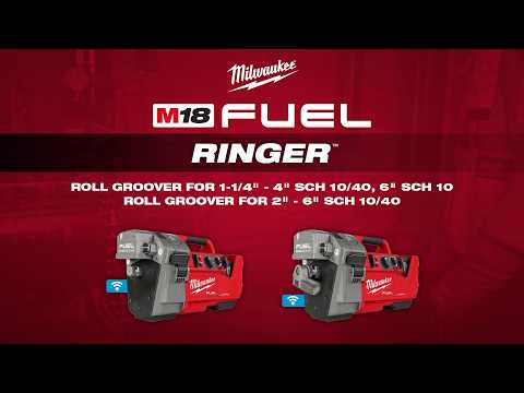 Milwaukee M18 FUEL RINGER Roll Groover for 2” – 6” Sch 10/40 | 2928-22