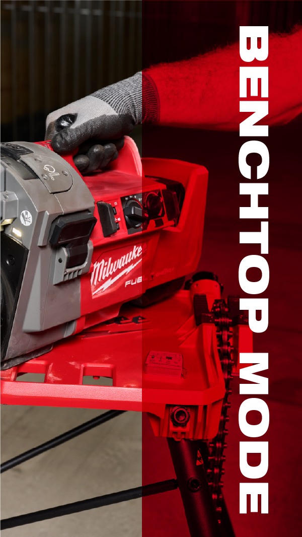 Milwaukee M18 FUEL RINGER Roll Groover Benchtop Mode Tool Walkaround