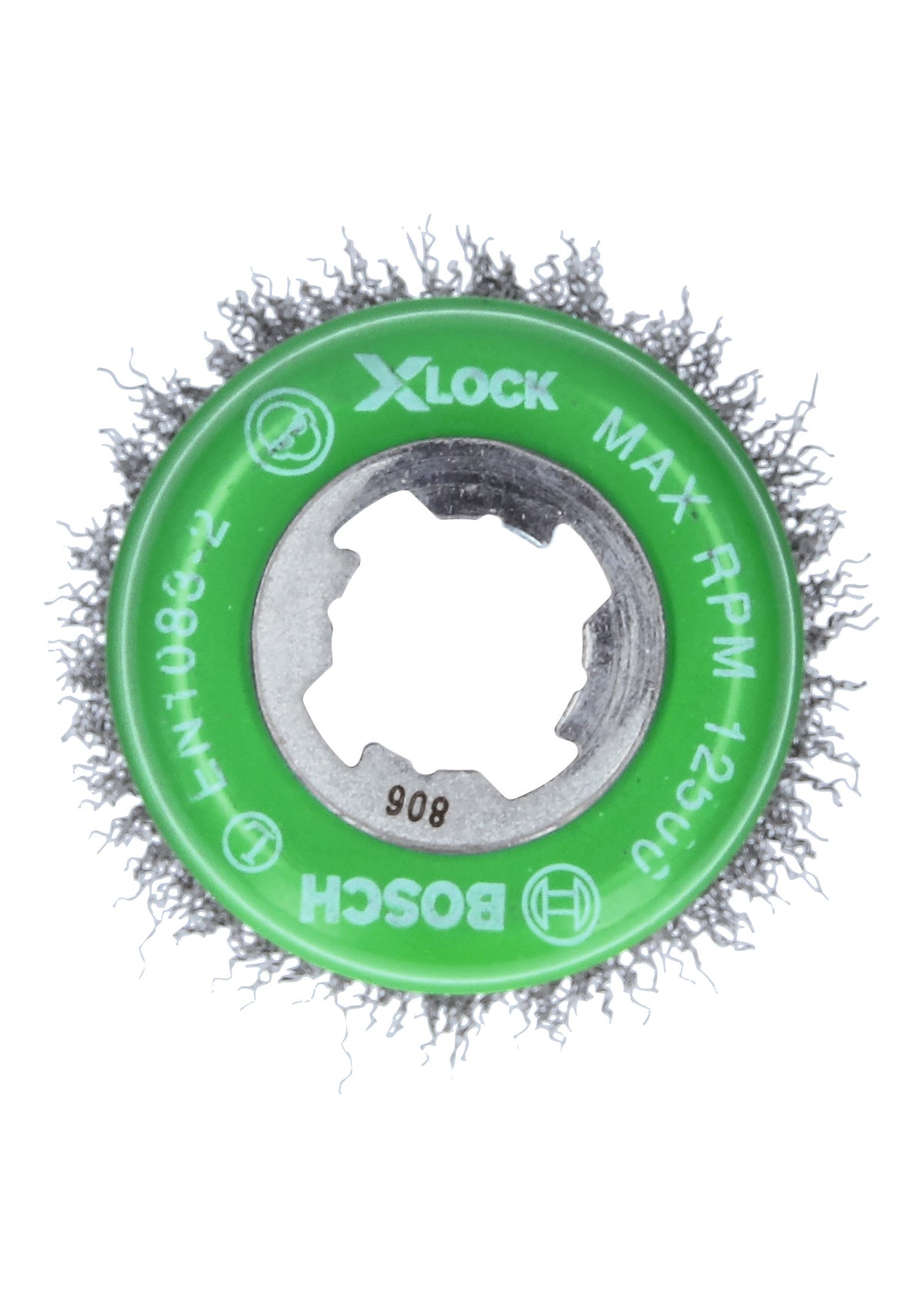 Bosch WBX319 3 In. Wheel Dia. X-LOCK Arbor Stainless Steel Crimped Wire Cup Brush