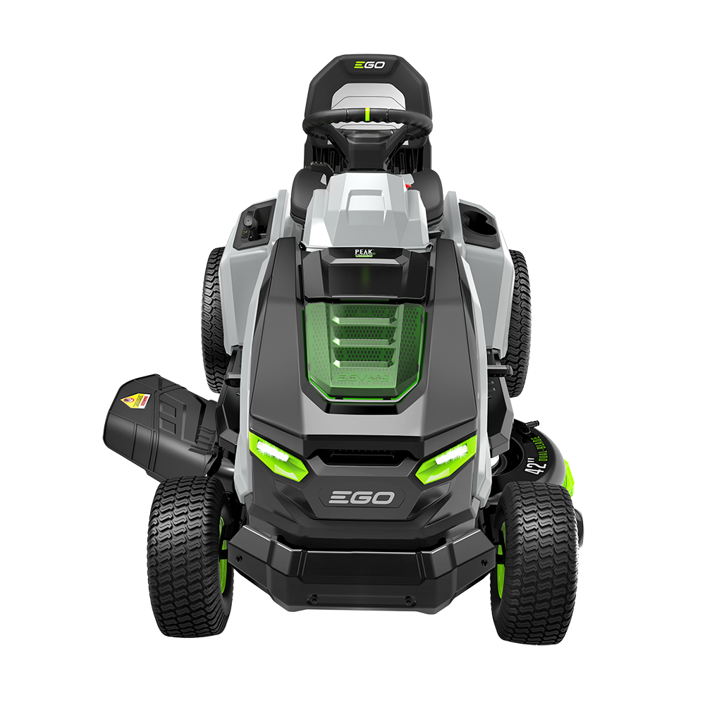 Power+ 42" T6 Lawn Tractor with 6 x 6.0Ah Batteries, 700W Turbo Charger, and Charging Adapter