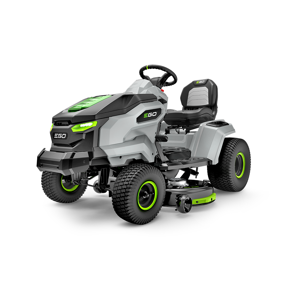 Power+ 42" T6 Lawn Tractor with 6 x 6.0Ah Batteries, 700W Turbo Charger, and Charging Adapter