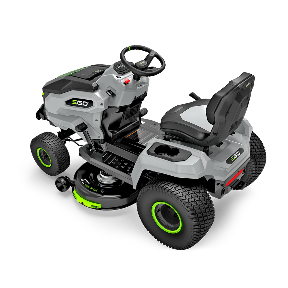 Power+ 42" T6 Lawn Tractor with 6 x 6.0Ah Batteries, 700W Turbo Charger, and Charging Adapter