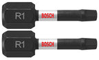 Bosch ITSQ1102 2 pc. Impact Tough 1 In.Square #1 Insert Bits