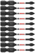 Bosch ITPH12B 10 pc. Impact Tough 2 In. Phillips #1 Power Bits (Bulk Pack)