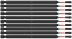 Bosch ITSQ36B 10 pc. Impact Tough 6 In. Square #3 Power Bits (Bulk Pack)