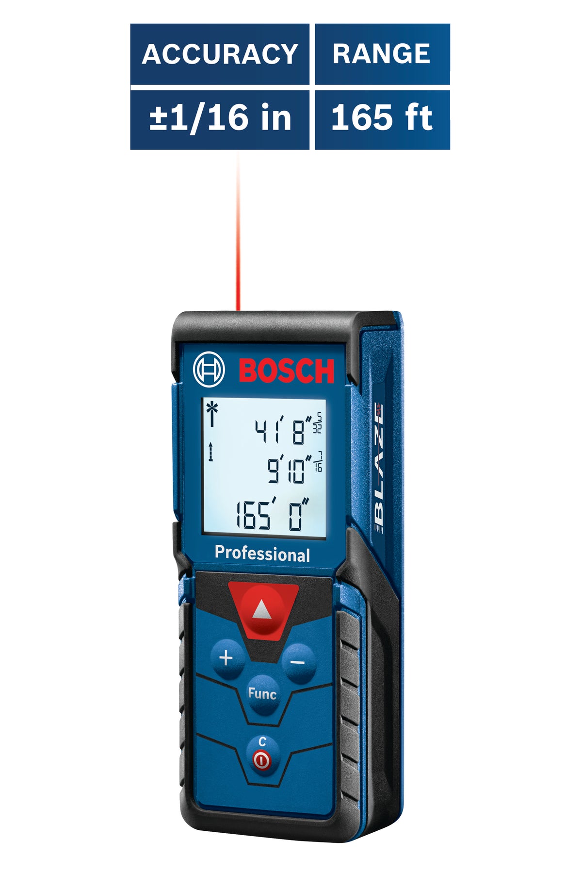 Bosch GLM165-40 BLAZE Pro 165 Ft. Laser Measure