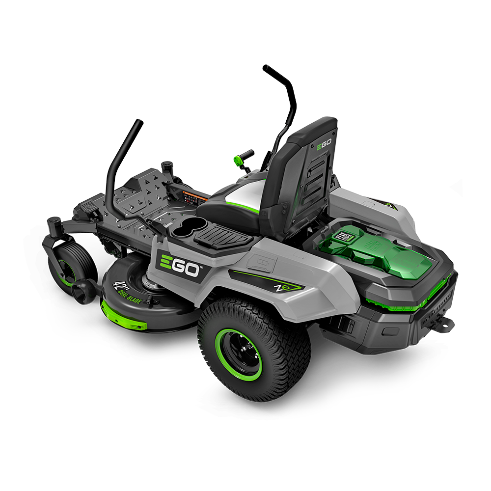 POWER+ Z6 42" Zero Turn Riding Mower, Includes (6) 6.0Ah Batteries and 800W Charger